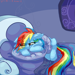 Size: 1000x1000 | Tagged: safe, artist:xenon, rainbow dash, pony, g4, crying, female, solo