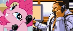 Size: 616x267 | Tagged: safe, pinkie pie, g4, exploitable meme, final fight, meme, mike haggar, phone meme