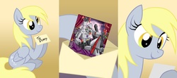 Size: 850x377 | Tagged: safe, derpy hooves, pegasus, pony, g4, female, mare, megatron, transformers, underp