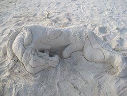 Size: 2816x2112 | Tagged: safe, artist:chalkboarder, princess celestia, g4, high res, sand sculpture