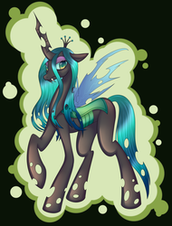 Size: 803x1054 | Tagged: source needed, safe, artist:cruxisma, queen chrysalis, changeling, changeling queen, g4, female, solo