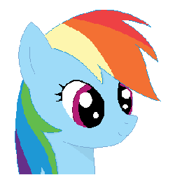 Size: 300x300 | Tagged: safe, artist:tomdantherock, rainbow dash, pony, g4, animated, deal with it, female, grin, simple background, solo, sunglasses, transparent background