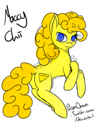 Size: 1280x1600 | Tagged: safe, artist:prismdream, food pony, original species, 30 minute art challenge, butt, macaroni and cheese, plot, ponified, simple background, solo, transparent background