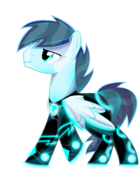 Size: 1600x2000 | Tagged: dead source, safe, artist:sparkle-bubba, soarin', g4, crossover, simple background, transparent background, tron