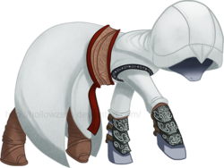 Size: 890x669 | Tagged: safe, artist:hollowzero, altair ibn la-ahad, assassin's creed, crossover, ponified, simple background, transparent background