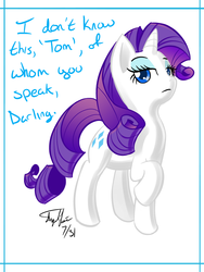 Size: 864x1152 | Tagged: safe, artist:domario, rarity, pony, g4, solo