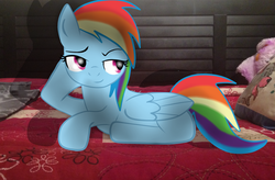 Size: 2736x1800 | Tagged: safe, artist:krissi2197, rainbow dash, g4, draw me like one of your french girls, sultry pose
