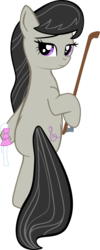 Size: 398x999 | Tagged: safe, artist:schaafii, octavia melody, earth pony, pony, g4, bipedal, female, simple background, solo, transparent background, vector