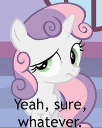 Size: 500x625 | Tagged: safe, sweetie belle, g4, caption, image macro, reaction image