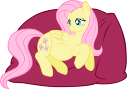 Size: 1831x1287 | Tagged: safe, artist:ludiculouspegasus, fluttershy, pegasus, pony, g4, female, full body, lying down, mare, pregnant, simple background, solo, transparent background