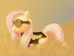 Size: 800x600 | Tagged: source needed, safe, artist:subjectnumber2394, fluttershy, pony, g4, female, profile, solo