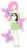 Size: 485x900 | Tagged: safe, artist:giraffewizardry, fluttershy, bird, human, penguin, g4, adventure time, clothes, crossover, cutie mark background, dress, female, gunther, humanized, male, simple background, skinny, style emulation, thin, transparent background, winged humanization, wings