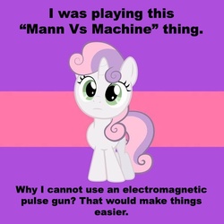 Size: 599x599 | Tagged: safe, sweetie belle, g4, electromagnetic pulse, team fortress 2