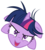 Size: 1600x1770 | Tagged: safe, artist:are-you-jealous, twilight sparkle, pony, unicorn, g4, lesson zero, season 2, female, insanity, mare, reaction image, simple background, solo, transparent background, twilight snapple, vector