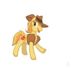 Size: 823x800 | Tagged: safe, artist:carnifex, braeburn, earth pony, pony, g4, male, simple background, solo, stallion, white background