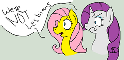 Size: 900x437 | Tagged: safe, artist:xxvenusstarxx, fluttershy, rarity, g4, female, lesbian