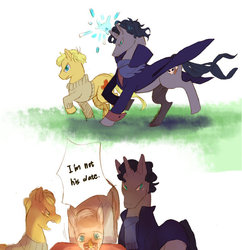 Size: 600x619 | Tagged: safe, artist:angla8011, bbc sherlock, john watson, ponified, sherlock holmes