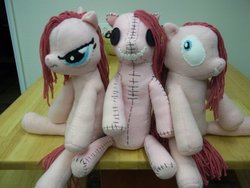 Size: 900x675 | Tagged: safe, artist:charletothemagne, pinkie pie, g4, craft, creepy, doll, irl, photo, pinkamena diane pie