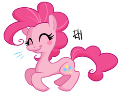 Size: 474x372 | Tagged: safe, artist:abi-r, pinkie pie, earth pony, pony, g4, eyes closed, female, solo