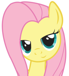 Size: 9781x10676 | Tagged: safe, artist:slyfoxcl, fluttershy, pony, g4, absurd resolution, bedroom eyes, bust, female, looking at you, mare, show accurate, simple background, solo, transparent background, vector