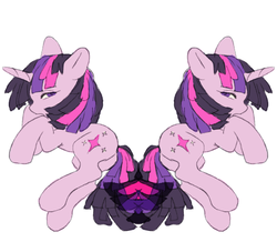 Size: 552x481 | Tagged: safe, twilight sparkle, pony, unicorn, g4, butt, female, mare, mirrored, pixiv, plot