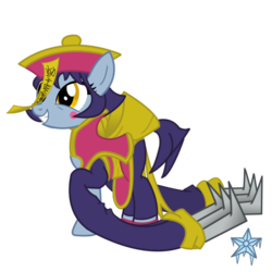 Size: 900x900 | Tagged: safe, artist:shiver-star, jiangshi, darkstalkers, hsien-ko, lei-lei, ponified, simple background, solo, transparent background