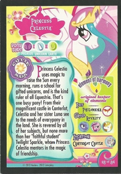 Size: 427x612 | Tagged: safe, edit, philomena, prince blueblood, princess cadance, princess celestia, princess luna, phoenix, g4, grammar nazi, trading card