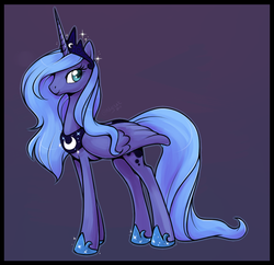 Size: 726x704 | Tagged: safe, artist:nycket, princess luna, pony, g4, female, older, s1 luna, solo