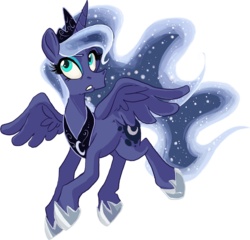 Size: 700x673 | Tagged: safe, artist:shenanigan, princess luna, pony, g4, female, simple background, solo