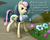 Size: 800x640 | Tagged: safe, artist:willygalleta, bon bon, sweetie drops, earth pony, pony, g4, female, flower, mare, mouth hold, music notes, newbie artist training grounds, singing, solo, watering can