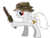 Size: 1428x1090 | Tagged: safe, oc, oc only, pony, blood, chainsaw, hat, solo