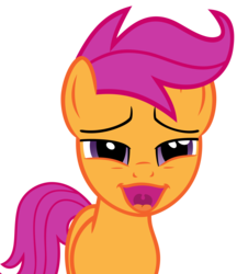 Size: 6960x8074 | Tagged: safe, artist:fluffytuli, scootaloo, g4, absurd resolution, faic, ponyface, simple background, transparent background, vector