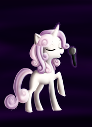 Size: 2550x3509 | Tagged: safe, artist:nala-in-wonderland, sweetie belle, pony, g4, female, high res, older, singing, solo