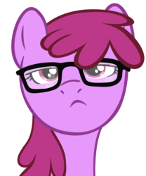 Size: 2000x2409 | Tagged: safe, artist:draikjack, berry punch, berryshine, earth pony, pony, g4, bust, glasses, high res, simple background, solo, transparent background, vector