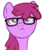 Size: 2000x2409 | Tagged: safe, artist:draikjack, berry punch, berryshine, earth pony, pony, g4, bust, glasses, high res, simple background, solo, transparent background, vector