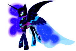 Size: 5933x4043 | Tagged: safe, artist:sakuyamon, nightmare moon, g4, absurd resolution, clothes, disney, dress, kingdom hearts