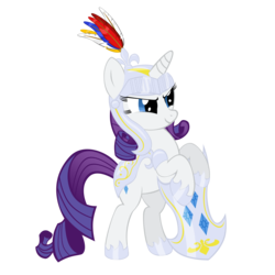 Size: 3000x3000 | Tagged: safe, artist:azure-vortex, rarity, pony, unicorn, armor, armorarity, bipedal, dark ages, female, glare, high res, hoof shoes, leaning, shield, simple background, smiling, solo, transparent background, vector