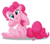 Size: 900x795 | Tagged: safe, artist:glamourkat, pinkie pie, earth pony, pony, g4, :p, cheek squish, cross-eyed, cute, derp, diapinkes, female, floppy ears, mare, ponk, silly, silly pony, simple background, sitting, solo, squishy cheeks, tongue out, transparent background, underhoof