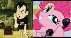 Size: 416x226 | Tagged: safe, pinkie pie, g4, dan, dan vs, exploitable meme, meme, phone meme