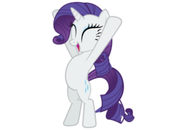 Size: 792x612 | Tagged: safe, artist:quanno3, rarity, pony, unicorn, g4, bipedal, female, mare, no eyes, simple background, solo, svg, transparent background, vector