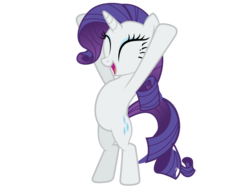 Size: 792x612 | Tagged: safe, artist:quanno3, rarity, pony, unicorn, g4, belly, bipedal, female, mare, no eyes, simple background, solo, svg, transparent background, vector