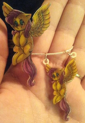 Size: 325x471 | Tagged: safe, fluttershy, g4, craft, necklace, photo, ring
