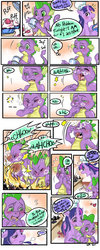 Size: 900x2261 | Tagged: safe, artist:ggolddduck, spike, twilight sparkle, g4, comic, sneezing