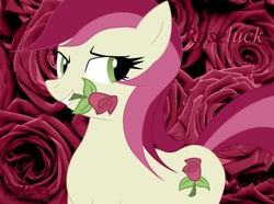 Size: 984x733 | Tagged: safe, artist:ark9, artist:iflysna94, roseluck, pony, g4, female, rose, solo