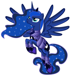 Size: 4164x4440 | Tagged: safe, artist:zakbo1337, princess luna, pony, g4, absurd resolution, armor, female, simple background, solo