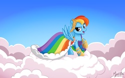 Size: 1920x1200 | Tagged: safe, artist:mysticalpha, rainbow dash, g4, clothes, dress, gala dress, wallpaper