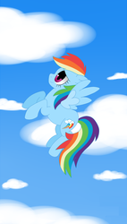 Size: 800x1408 | Tagged: safe, artist:calligraphic, rainbow dash, pony, g4