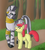 Size: 627x700 | Tagged: safe, artist:noneko, apple bloom, zecora, zebra, g4