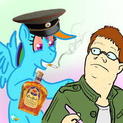 Size: 500x500 | Tagged: dead source, safe, artist:sirbriggz, rainbow dash, human, pony, g4, drugs, general polkovnik