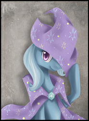 Size: 926x1250 | Tagged: safe, artist:ls_skylight, trixie, pony, unicorn, g4, female, mare, smiling, solo